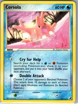 Corsola 37/115 Non Holo Unseen Forces - Pokemon Card - NM - Image 1
