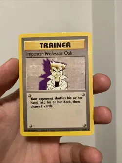 Imposter Professor Oak - 73/102 - Pokemon Base Set Unlimited Rare Card WOTC LP - Image 1