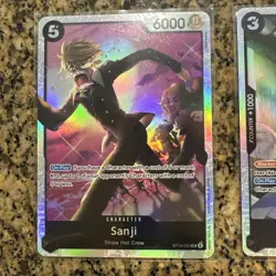 One Piece 2 Card lot - Sanji ST14-003 / Nami ST14-006 SR English NM - Image 2