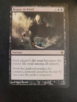 MTG English Repay in Kind Rise Of The Eldrazi Magic Black Rare LP - Image 1