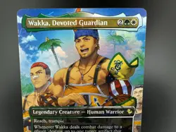 Wakka, Devoted Guardian Borderless Chocobo Track FOIL MTG Final Fantasy - Image 2