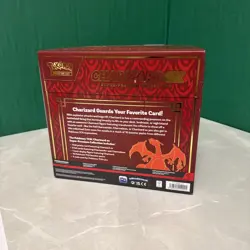 Pokemon Charizard Ex Super Premium Collection Card Display Figure 10 Boosters - Image 5