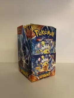 Pokemon TCG Surging Sparks Half Booster Box (18 Packs) Unsealed Without Lid - Image 1