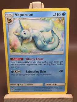 MP Pokemon Vaporeon Uncommon SM - Cosmic Eclipse 42/236 - Image 1