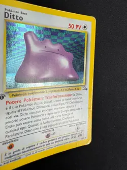 Pokemon Ditto 3/62 Fossil Rara Holo Prima Edizione Wizards ITA Carte Vintage - Image 5