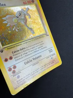 Pokemon Hitmonlee 7/62 Fossil Rara Holo Prima Edizione Wizards ITA MISS STAMP - Image 3