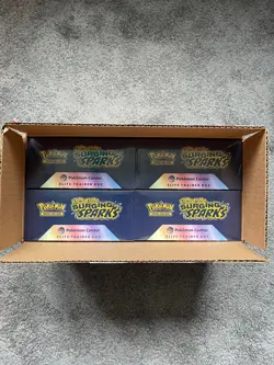 Pokemon TCG x4 Surging Sparks Pokemon Center ETB NEW SEALED ✅ OPEN CASE 📦 - Image 1