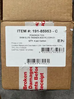 Pokemon TCG x4 Surging Sparks Pokemon Center ETB NEW SEALED ✅ OPEN CASE 📦 - Image 2