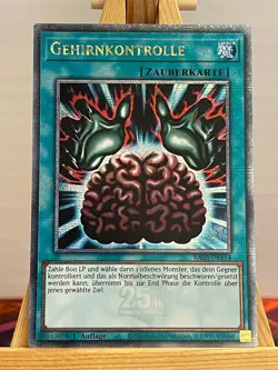 Gehirnkontrolle RA03-DE154 Quarter Century Secret Rare Deutsch NM YUGIOH - Image 1