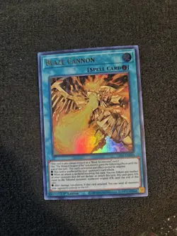 Yugioh - Blaze Cannon Ultra Rare 1st Edition LED7-RN005 - Image 1
