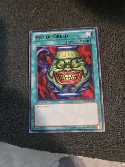 Yugioh Pot of Greed BP02-EN129 Rare 1st Ed LP - Image 1