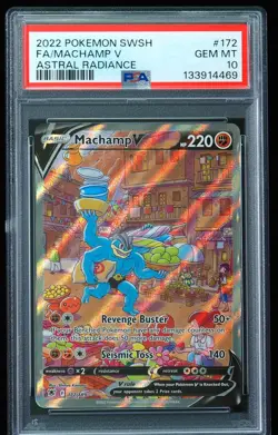 2022 Machamp V #172 Astral Radiance PSA 10 Pokemon Card - Image 1