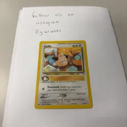 Cleffa 20/111 Rare Neo Genesis Non Holo Pokemon Card MP - Image 1