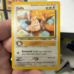 Cleffa 20/111 Rare Neo Genesis Non Holo Pokemon Card MP - Image 2