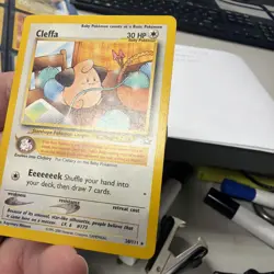 Cleffa 20/111 Rare Neo Genesis Non Holo Pokemon Card MP - Image 3