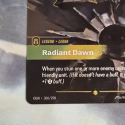 Riftbound Leona Card Radiant Dawn Origins #306/298 League Of Legends English - Image 4