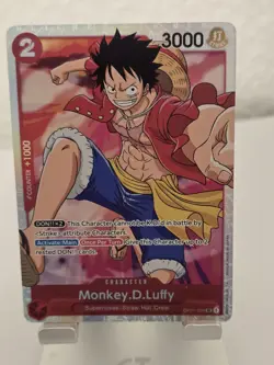One Piece Card Game - Monkey D. Luffy OP01-024 SR - Englisch - Packfresh - Image 1