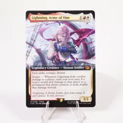 Lightning, Army of One Extended Art 498 Regular Final Fantasy MTG NM See Video - Image 1