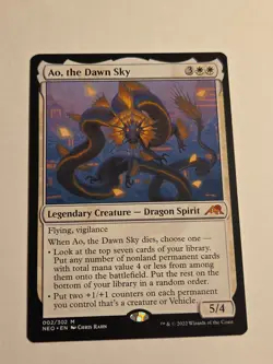Ao, the Dawn Sky X1 NEO MTG Kamigawa Neon Dynasty - Image 1