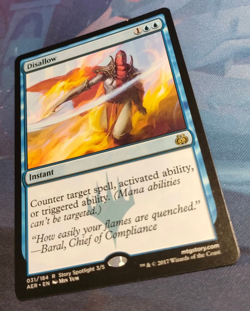 Disallow - Aether Revolt - Rare - NM to LP (see pics) MTG - Image 3