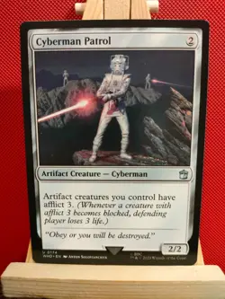 Cyberman Patrol - Dr. Who - Uncommon - NM - MTG - Image 1