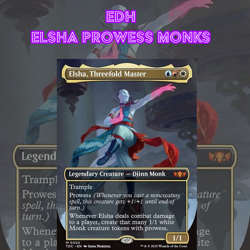 EDH - Elsha Prowess Monks, MTG Commander Deck, Bracket 2 - Image 1