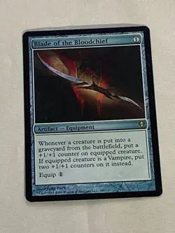 MTG FOIL Blade of the Bloodchief Zendikar Magic the Gathering - Image 1