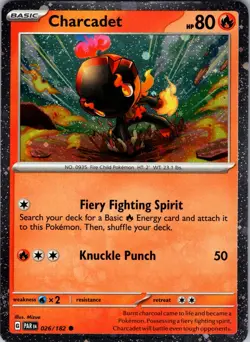 Charcadet 026/182 Pokemon Paradox Rift Rare Holo NM English - Ships Free - Image 1