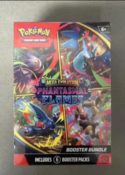 Pokemon TCG: Mega Evolution Phantasmal Flames 6 booster pack authentic & sealed - Image 1