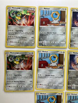 Pokemon Go Tcg Lot of 10 Meltan, Melmetal Reverse Holo Common basic - Image 2