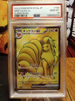 2023 Pokemon Sv2a Ninetales Ex #188 PSA GEM MINT 10 - Image 1