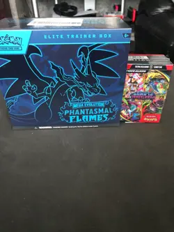 Pokemon Mega Evolution Phantasmal Etb and 6 pack booster bundle - Image 1