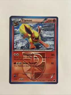 Pokemon TCG Flareon Plasma Freeze 12/116 Regular Uncommon NM - Image 1