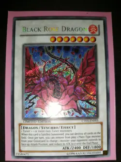 Black Rose Dragon - CT05-EN003 - Secret Rare - Limited - Yu-Gi-Oh! PSA Mint - Image 1