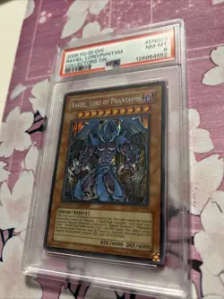 2006 Yu-Gi-Oh! Raviel, Lord of Phantasms - Limited -Secret Rare CT03-EN003 PSA 8 - Image 1