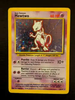Pokemon Vintage 1999 Lot - Holo Mewtwo, Hitmonchan, Clefable + 31 standard cards - Image 4