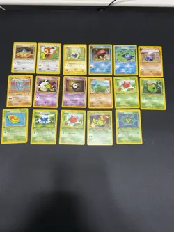 17 WOTC Neo Discovery 1st Edition Non-Holo Pokemon Card Lot NM/LP - Image 1