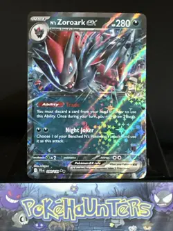 Pokemon Card N’s Zoroark Ex 098/159 Journey Together Double Rare NM - Image 1