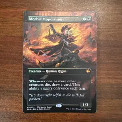 Morbid Opportunist (Borderless) Special Guests Foil MTG Magic Card - Image 1