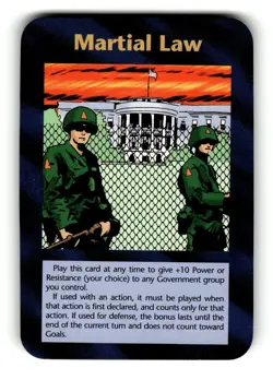 Martial Law Card Limited INWO Illuminati World Order Game G2U - Image 1