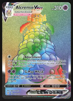 Alcremie VMAX - 073/072 - Rainbow Hyper Rare - Shining Fates - Pokemon Card - Image 1