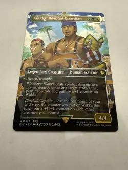 Wakka, Devoted Guardian MTG FF Chocobo Track R0477 FFX Borderless - Image 1