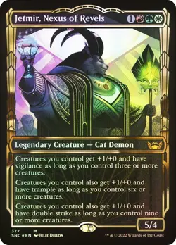 Jetmir, Nexus of Revels GILDED FOIL SHOWCASE 377 Streets of New Capenna SNC MTG - Image 1
