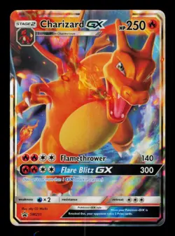 Pokemon Card Charizard GX SM211 Promo Sun & Moon Holo Rare Tin NM 2019 - Image 1