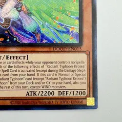Radiant Typhoon Krosea Secret Rare 1st Edition DOOD-EN015 Yugioh - NM - Image 4