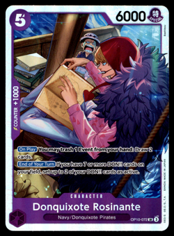 Donquixote Rosinante OP10-072 Super Rare Royal Blood English One Piece Card - Image 1