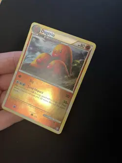 Dugtrio 19/102 LP Reverse Holo Rare Pokemon Cards Vintage - Image 2