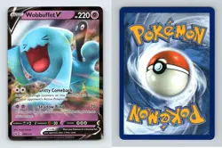 Wobbuffet V #86 Sword & Shield Base Set Ultra Rare Half Art Pokemon TCG Card - Image 1