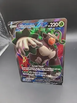 Rillaboom V 175/192 Rebel Clash Holo Ultra Rare Full Art Pokemon Card - Image 3