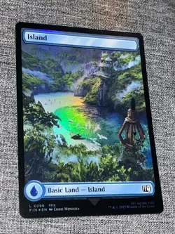 MTG - Island #0298 FOIL -Final Fantasy - NM - Image 1
